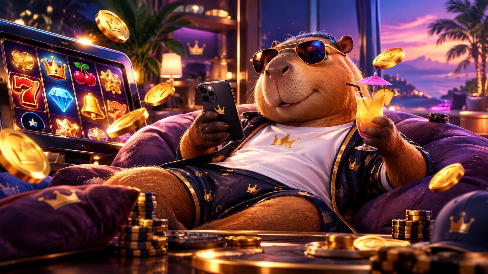 Spinbara Casino pokies and live tables on a smartphone